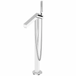 Viadurini Taps Badewannearmaturen-Einhebelmischer für freistehende Badewanne aus verchromtem Messing - Girino