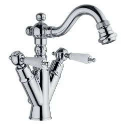 Viadurini Taps Bidetarmaturen-Einloch-Bidethahn mit Messing-Drehrohr Made in Italy - Shelly