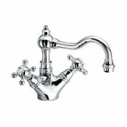 Viadurini Taps Waschbeckenarmaturen-Einloch-Design-Messing-Waschtischmischer Made in Italy - Binsu