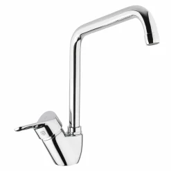 Viadurini Taps Küchenarmaturen-Einstellbarer Spülbeckenmischer aus Chrommessing Hergestellt in Italien - Cino