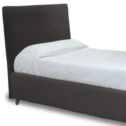 Viadurini Night Design Polsterbetten-Einzelbett mit Stoffkopfteil, hergestellt in Italien – Fiuto