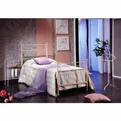 Viadurini Night Design Maßgeschneiderte Möbel|Einzelbetten Aus Schmiedeeisen-Einzelbett 85x190 aus Schmiedeeisen Made in Italy Ambra handgefertigt