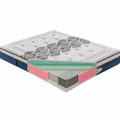 Viadurini Night Design Einzelbett Matratzen-Einzel-Matratze H 25 cm aus Memory Foam  mit 800 Taschenfederkern – Grecia