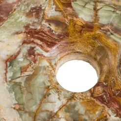 Viadurini Bathroom Steinwaschbecken-Einziges, handgemachtes Design-Aufsatzwaschbecken aus Onyx Stein Leila