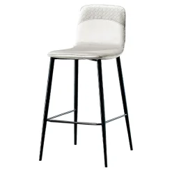 Viadurini Living Küchenhocker-Eleganter Hocker im modernen Design aus farbigem Samt und Metall - Bizet