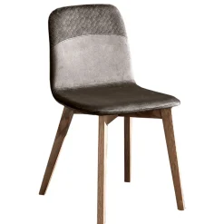 Viadurini Living Moderne Stühle-Eleganter Stuhl mit modernem Design aus farbigem Samt und Holz - Bizet