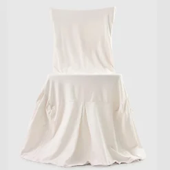 Viadurini Textile Italienische Mode-Eleganter Stuhlbezug für Wohnzimmer aus farbiger Baumwolle mit Rückenlehne - Filippa