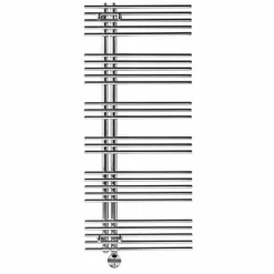 Viadurini Radiators Handtuchheizkörper Elektrisch-Elektrisch beheizter Handtuchhalter in verchromtem Stahl Design 700 W - Pfau