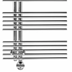 Viadurini Radiators Handtuchheizkörper Elektrisch-Elektrisch beheizter Handtuchhalter in verchromtem Stahl Design 700 W - Pfau