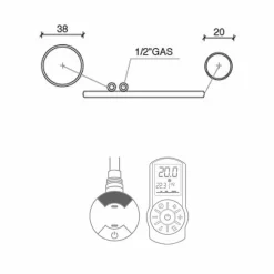 Viadurini Radiators Handtuchheizkörper Elektrisch-Elektrisch beheizter Handtuchhalter in verchromtem Stahl Design 700 W - Pfau