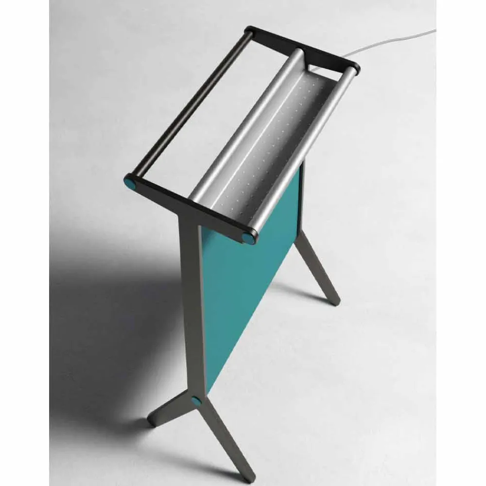 Viadurini Radiators Heizkörper Elektrisch-Elektrische Strahlungsplatte in Aluminium und farbigem Stoffdesign 150 W - Sam