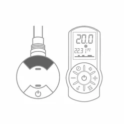 Viadurini Radiators Heizkörper Elektrisch-Elektrische Wandstrahlplatte aus Stahl mit 1000 Watt - Kelvin-Dekoration