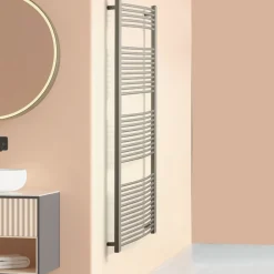 Scirocco H Handtuchheizkörper Elektrisch-Elektrischer Handtuchwärmer aus Stahl in verschiedenen Farben Made in Italy - Ibis