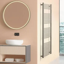 Scirocco H Handtuchheizkörper Elektrisch-Elektrischer Handtuchwärmer aus Stahl in verschiedenen Farben Made in Italy - Ibis