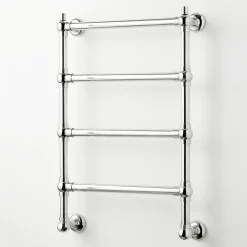 Scirocco H Handtuchheizkörper Elektrisch-Elektrischer Handtuchwärmer für Badezimmer aus verchromtem Messing Made in Italy - Caterina