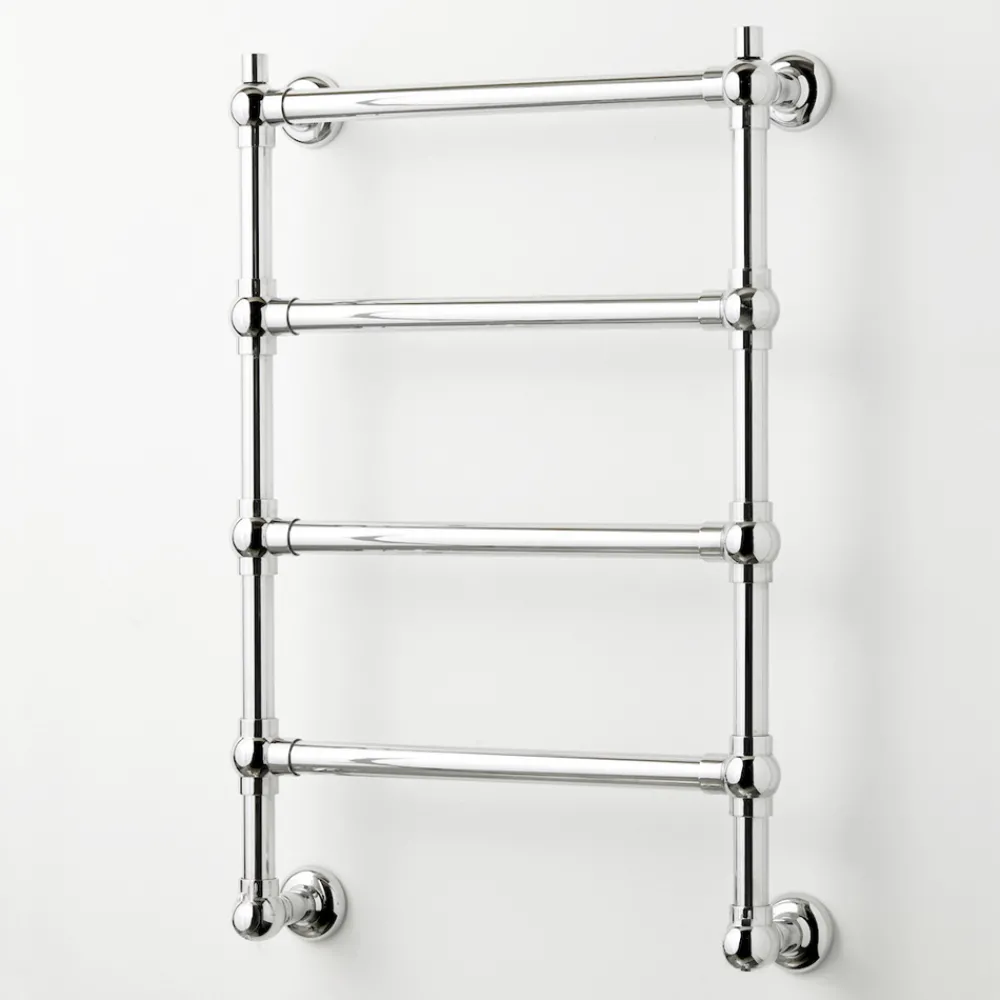 Scirocco H Handtuchheizkörper Elektrisch-Elektrischer Handtuchwärmer für Badezimmer aus verchromtem Messing Made in Italy - Caterina