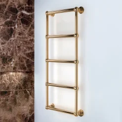 Viadurini Radiators Handtuchheizkörper Elektrisch-Elektrischer Handtuchwärmer aus Messing mit Verbindungskugeln, hergestellt in Italien – Ricotta