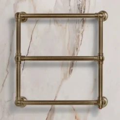 Scirocco H Handtuchheizkörper Elektrisch-Elektrischer Handtuchwärmer aus Messing in verschiedenen Ausführungen Made in Italy - Olga