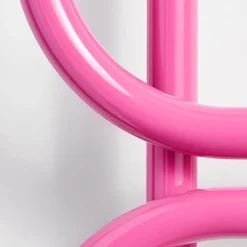 Scirocco H Handtuchheizkörper Elektrisch-Elektrischer Handtuchwärmer Leiter rund farbiger Stahl Made in Italy - Kette