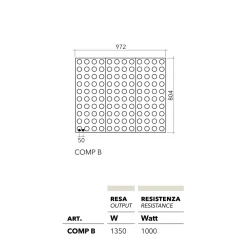 Scirocco H Heizkörper Elektrisch-Elektrischer Lego-Heizkörper im modernen Backstein-Design aus Aluminium und Kupfer von