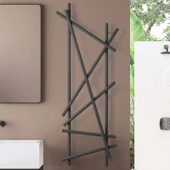 Scirocco H Heizkörper Elektrisch-Elektrischer Stahlheizkörper mit runden Rohren Made in Italy - Random