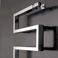 Scirocco H Handtuchheizkörper Elektrisch|Design Heizkörper Chrom-Elektroheizkörper verchomt in modernem Design Snake