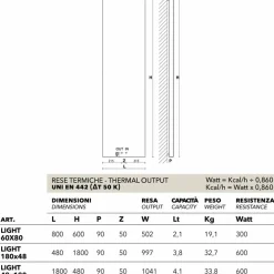 Scirocco H Heizkörper Elektrisch-Elektroheizkörper vertikal mit Stahl Cover Light