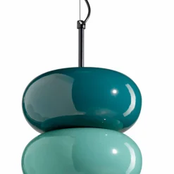 Ferroluce Moderne Pendelleuchten-3-Elemente-Lampe aus Keramik in verschiedenen Formen, hergestellt in Italien – Bumbum