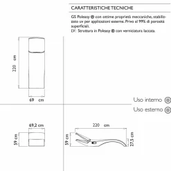 Myyour Sonnenliegen-Entwerfen Sie Chaise Longue Garden Lounger aus weißem Kunststoff - Zoe von Mayyour