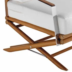 Viadurini in the Garden Holzsessel-Entwerfen Sie einen Outdoor-Sessel aus Natur- oder Schwarzholz mit Kissen - Suzana