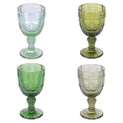 Viadurini Kitchen Weinkelch-12er Set Glaskelche 265 ml mit Arabesken-Dekor - Arabisch