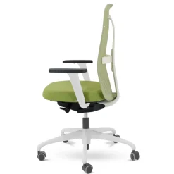 Viadurini Living Bürosessel-Ergonomischer und drehbarer Bürostuhl mit Armlehnen und weißer Struktur - Fulvio