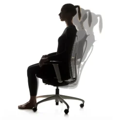 Viadurini Living Bürosessel-Ergonomischer und drehbarer Bürostuhl mit Armlehnen und weißer Struktur - Fulvio