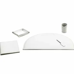 Limac Design Bürozubehör-5er-Set Schreibtischzubehör aus Leder, Made in Italy - Medea