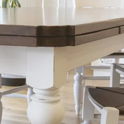 Viadurini Living Esstische Nach Mass|Esstische-Esche-Esstisch und 4 Stühle inklusive Made in Italy