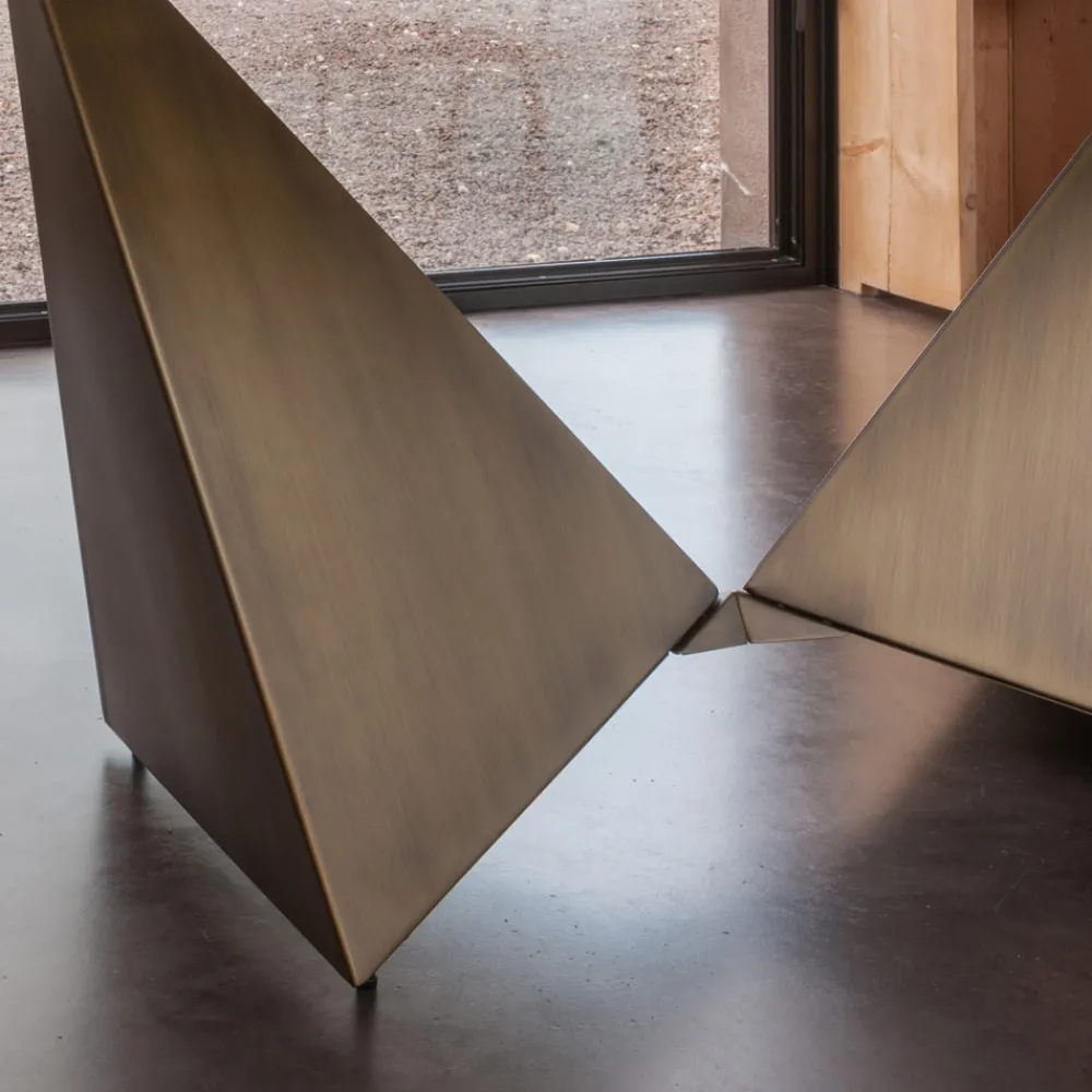 Viadurini Living Esstische-Esstisch aus 3 mm starker Keramik und Metallbasis, hergestellt in Italien – Pfingstrose