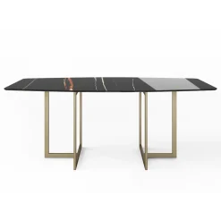 Viadurini Living Esstische-Esstisch aus Feinsteinzeug und Metall Made in Italy - Emilio