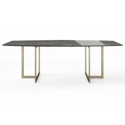 Viadurini Living Esstische-Esstisch aus Feinsteinzeug und Metall Made in Italy - Emilio