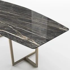 Viadurini Living Esstische-Esstisch aus Feinsteinzeug und Metall Made in Italy - Emilio