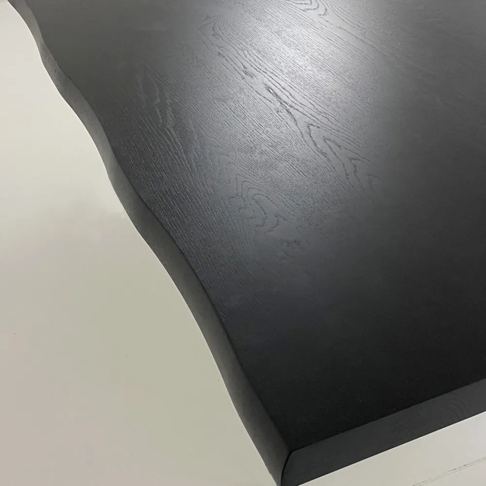 Viadurini Living Esstische-Esstisch aus Furnier und gehämmertem Stahl, hergestellt in Italien – Strappo