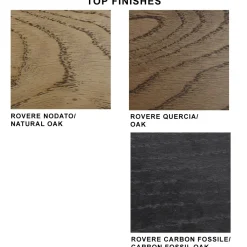 Viadurini Living Esstische-Esstisch aus Furnier und gehämmertem Stahl, hergestellt in Italien – Strappo