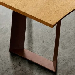 Viadurini Living Esstische-Esstisch aus Furnierholz und Metall made in Italy, Flora