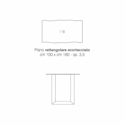 Viadurini Living Esstische-Esstisch aus Furnierholz und Metall made in Italy, Flora