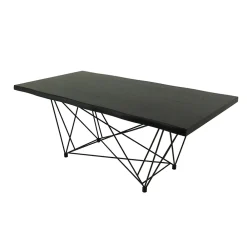 Viadurini Living Esstische-Esstisch aus furniertem Holz und Stahl, hergestellt in Italien – Ezzellino