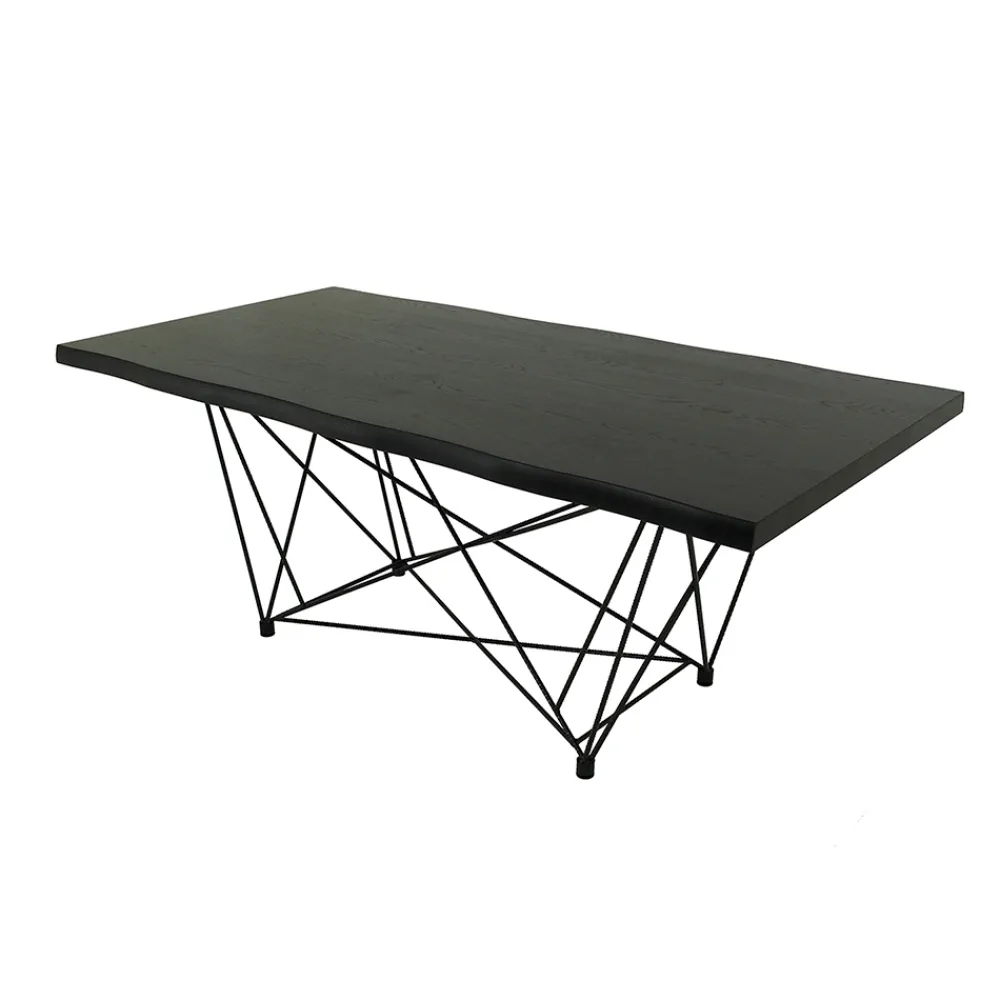 Viadurini Living Esstische-Esstisch aus furniertem Holz und Stahl, hergestellt in Italien – Ezzellino