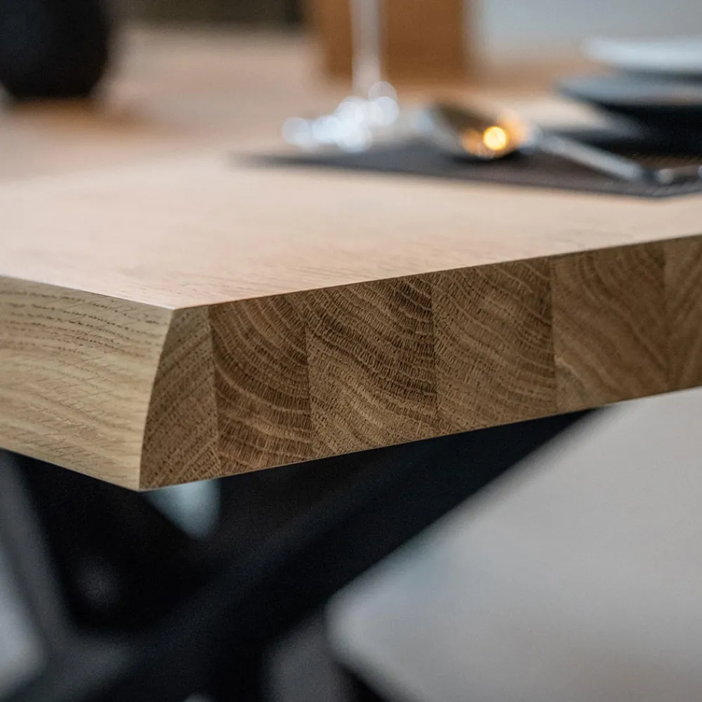 Viadurini Living Esstische-Esstisch aus furniertem Holz und Metall Made in Italy - Persico