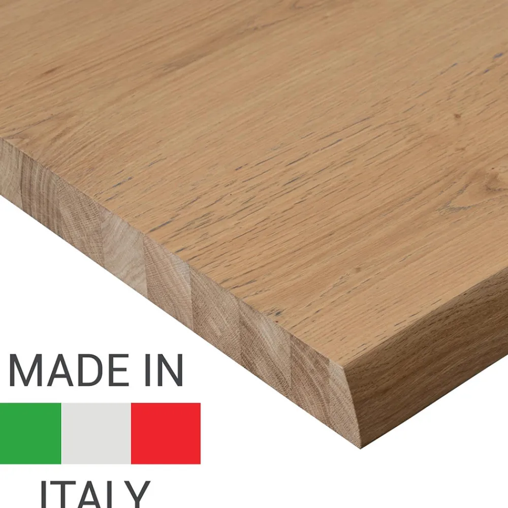 Viadurini Living Esstische-Esstisch aus furniertem Holz und Metall Made in Italy - Persico