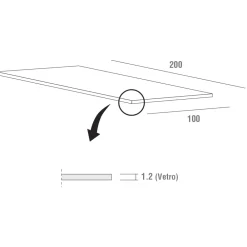 Viadurini Living Esstische-Esstisch aus gehärtetem Glas und Luxusmetall Made in Italy - Carlino