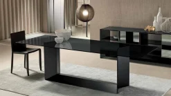 Viadurini Living Esstische Nach Mass|Esstische-Esstisch aus geräuchertem oder extraleichtem Glas Made in Italy - Moro