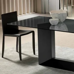 Viadurini Living Esstische Nach Mass|Esstische-Esstisch aus geräuchertem oder extraleichtem Glas Made in Italy - Moro